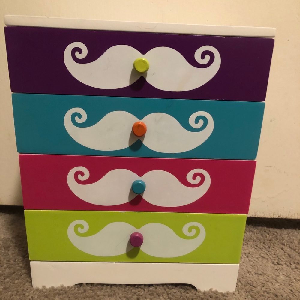 Mustache jewelry box